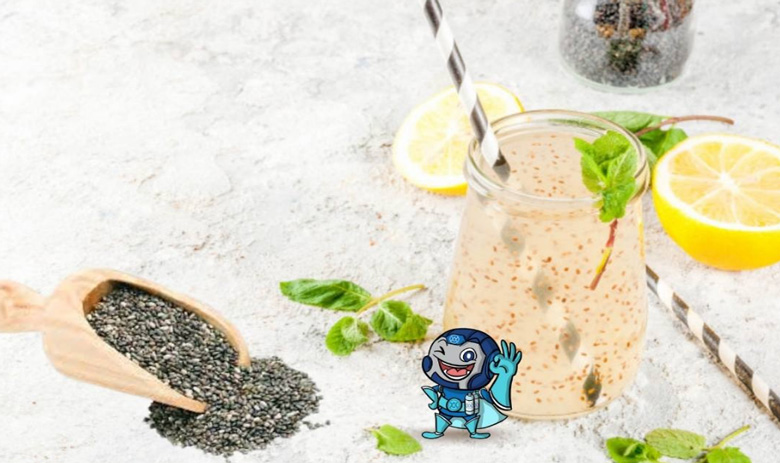 Cách pha trà chanh hạt chia bằng trà lipton: thành phẩm