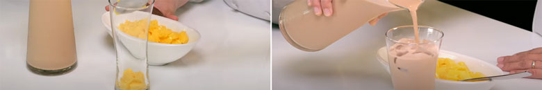 Trà sữa với whipping cream khi cho ra ly và thưởng thức