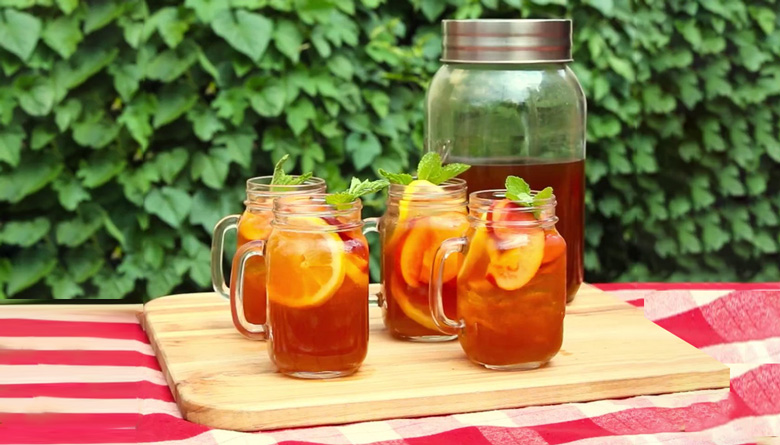 Cách pha trà dilmah đào ngon: thành phẩm