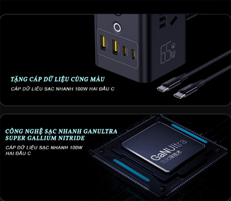 Cổng sạc nhanh USB - Trạm sạc để bàn PISEN PRO Desktop MagStation KF25 - Black Warrior