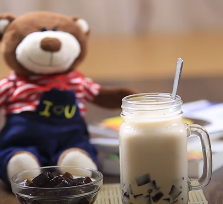 Trà sữa thạch rau câu thơm ngon