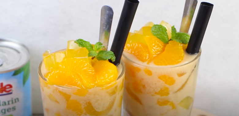 Cách làm trà sữa trái cây vị cam cần chuẩn bị nguyên liệu để làm