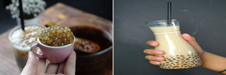 Trân châu hoàng kim thưởng thưởng thức trà sữa