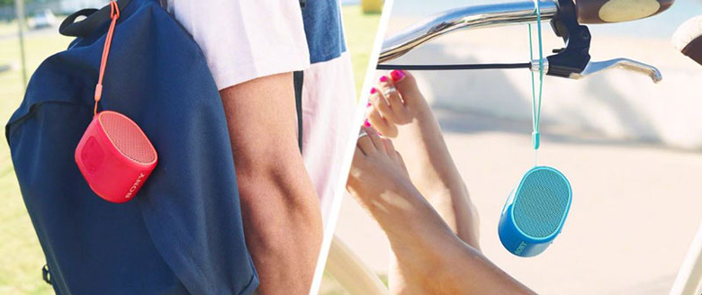 Loa Sony Bluetooth SRS-XB01/LC E xanh dương có dây đeo tiện lợi