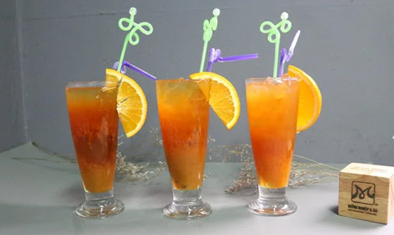 Cách làm trà chanh dây tắc: thành phẩm