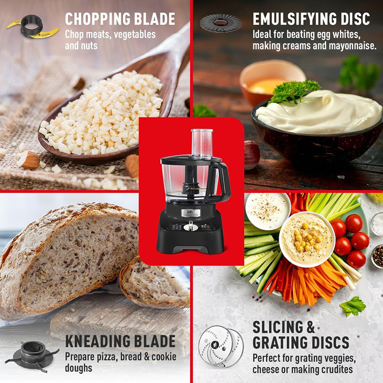 Máy xay đa năng Tefal Double Force DO821838 8 phụ kiện