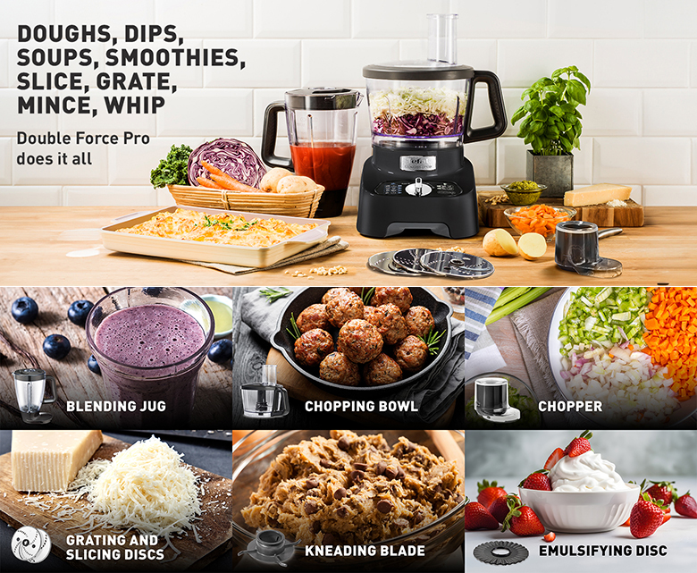 Máy xay đa năng Tefal Double Force DO821838 8in1