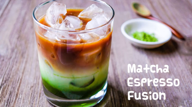Cách pha matcha Latte Espresso