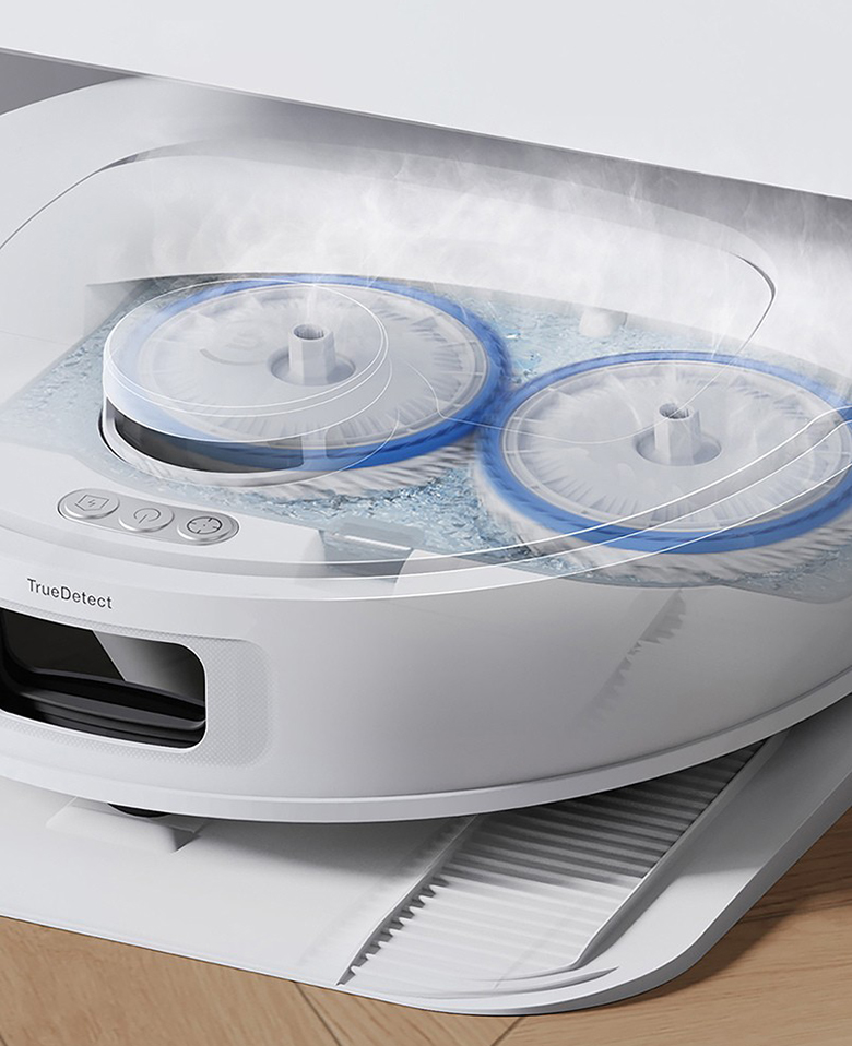 Robot hút bụi lau nhà Ecovacs T30C - Trắng tự động giặt giẻ lau