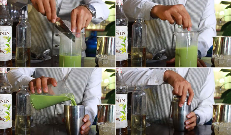 Trà sữa matcha kem cheese làm nguội trà sữa matcha