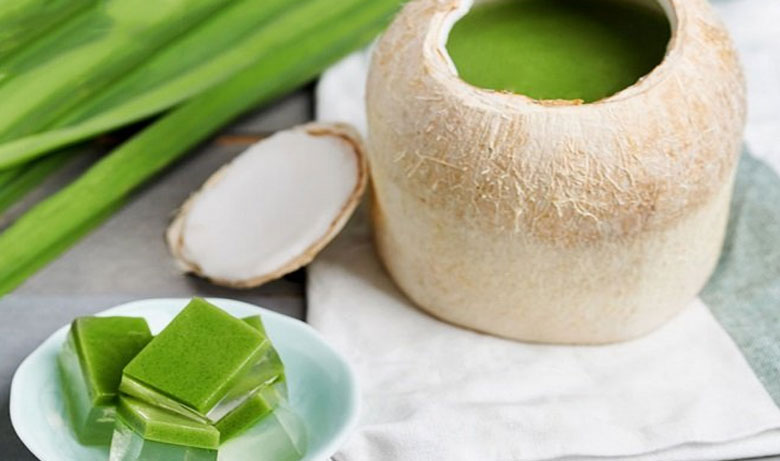 Cách làm thạch rau câu matcha hương dừa: thành phẩm