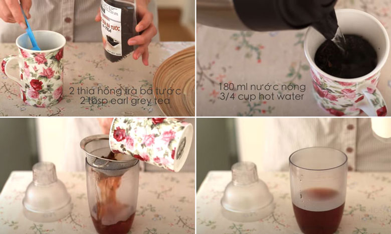 Trà sữa earl grey với cách ủ trà earl grey