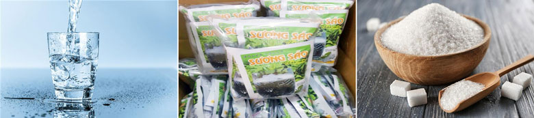 Thực hiện làm trà sữa bí đao cần nguyên liệu làm thạch sương sáo