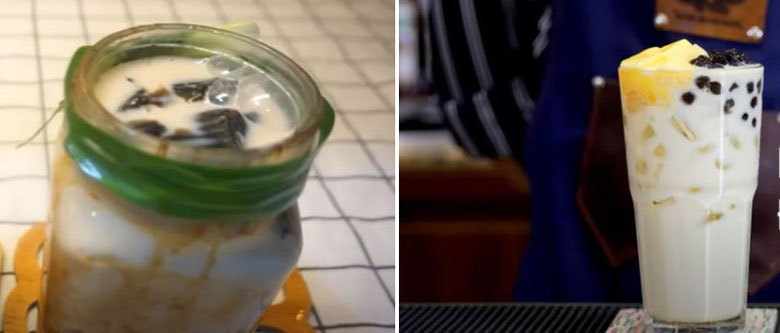 Thưởng thức ly trà sữa bí đao 