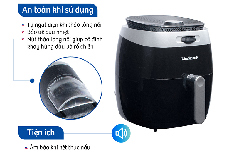 Bảo quản -Nồi chiên không dầu Bluestone AFB5863