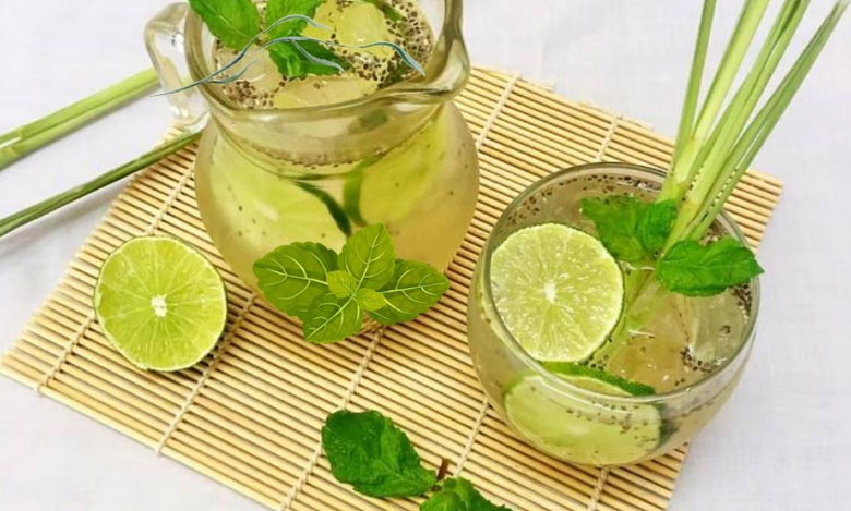 Cách làm trà chanh hạt chia: thành phẩm