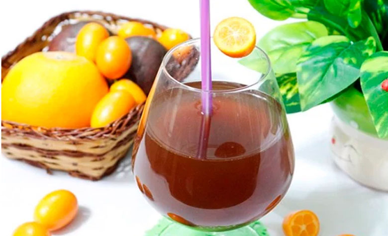 Cách làm trà chanh quất: thành phẩm