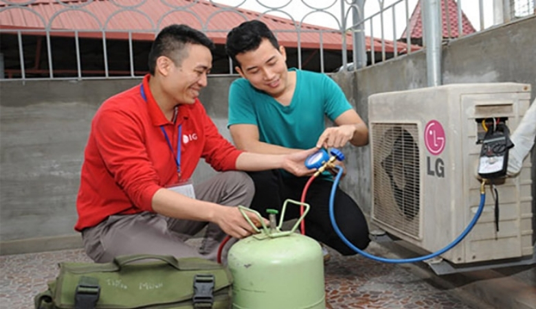 Lỗi F5 điều hòa LG do thiếu gas điều hòa