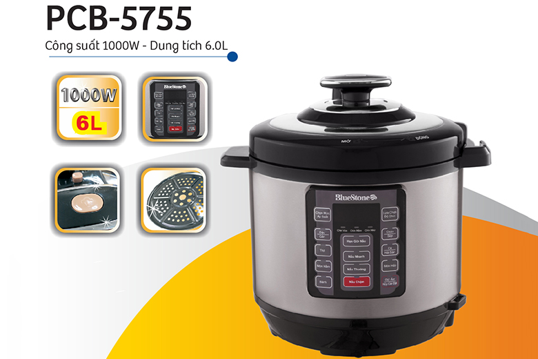 Dung tích-Nồi áp suất Bluestone 6L PCB5755