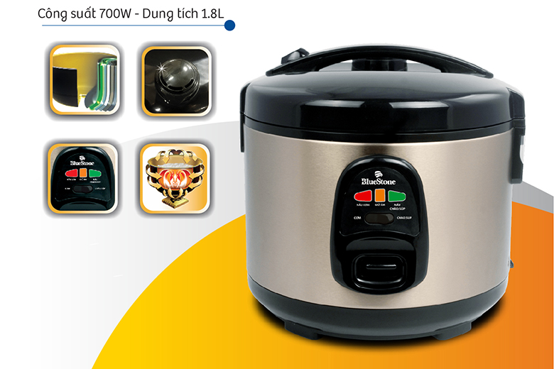 Dung tích-Nồi cơm điện Bluestone RCB-5568 1.8 lít