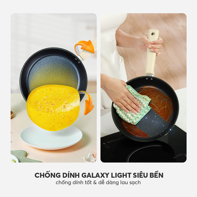 Chống dính siêu bền - Chảo chống dính siêu bền Elmich Hera II EL-5941BE28