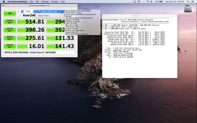 AmorphousDiskMark phần mềm đo tốc độ ổ cứng đo lường chính xác