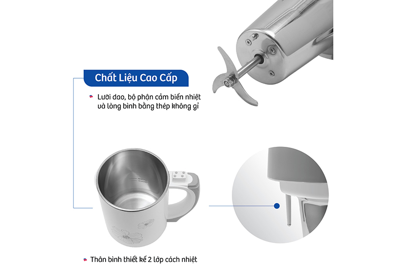 Chất liệu-Máy làm sữa đậu nành Bluestone SMB-7328