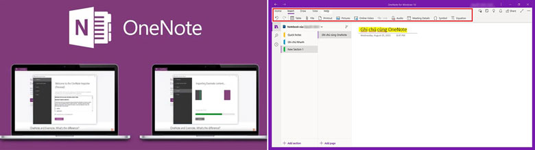 Microsoft OneNote phần mềm ghi chú trên máy tính
