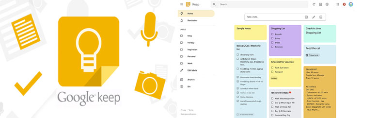 Google Keep ứng dụng ghi chú trên máy tính