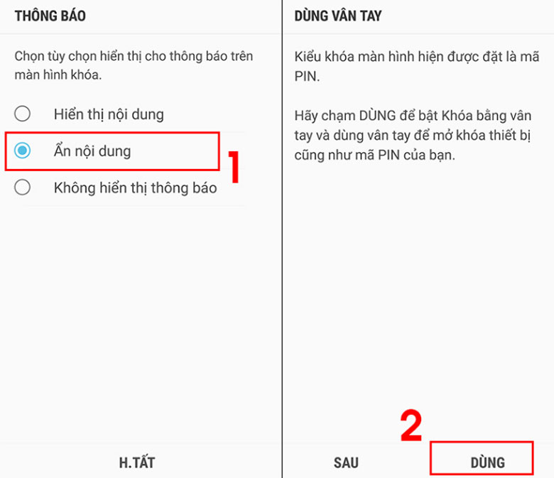 Cách đổi mật khẩu điện thoại Samsung bước 4