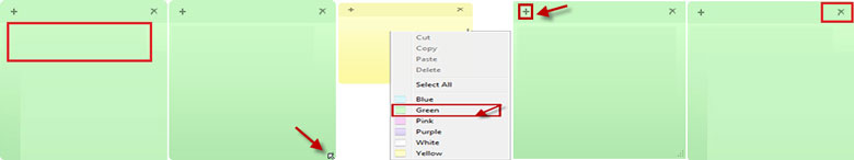 Cách tạo note trên màn hình máy tính Win 7/8/8.1 thực hiện làm như sau
