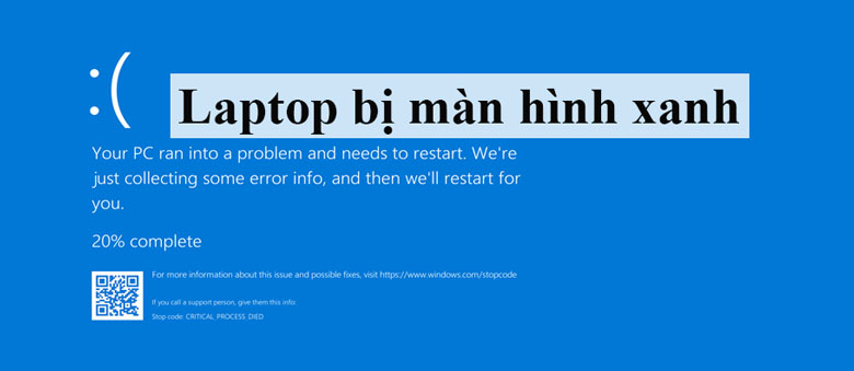 Laptop bị lỗi màn hình xanh do đâu