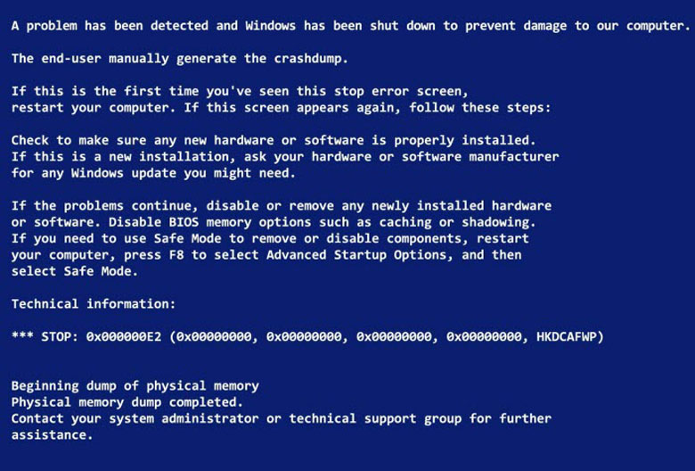 Laptop bị màn hình xanh nguyên nhân và cách xử lý ngay