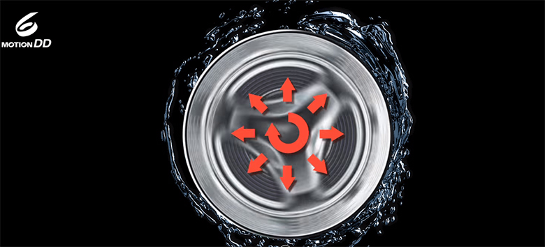 Công nghệ giặt 6 Motion - Máy giặt sấy LG Inverter giặt 9 kg - sấy 5 kg FB1209D5M