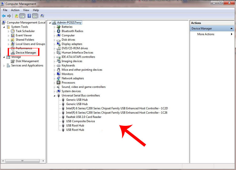 Laptop không nhận máy in qua cổng USB do lỗi driver USB