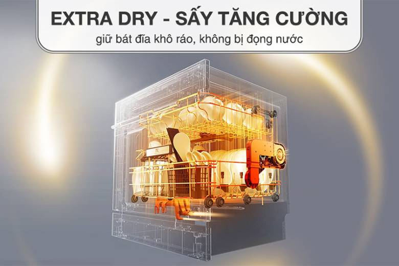 Máy rửa bát Bosch serie 4 SMS4HTI03E - Công nghệ sấy và kết nối thông minh