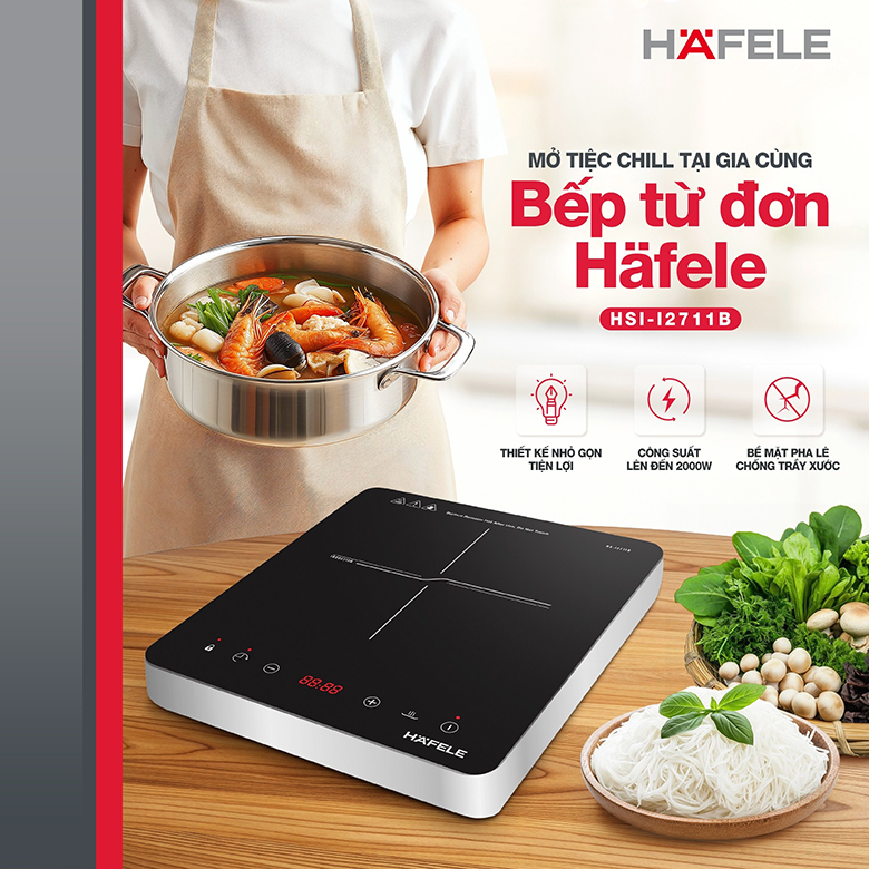 Bếp từ đơn Hafele HS-I2711B nhỏ gọn