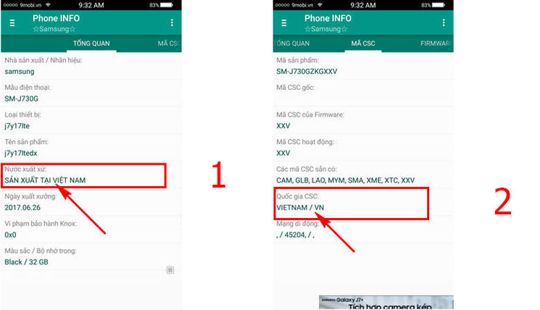 Cách kiểm tra xuất xứ điện thoại Samsung bằng ứng dụng