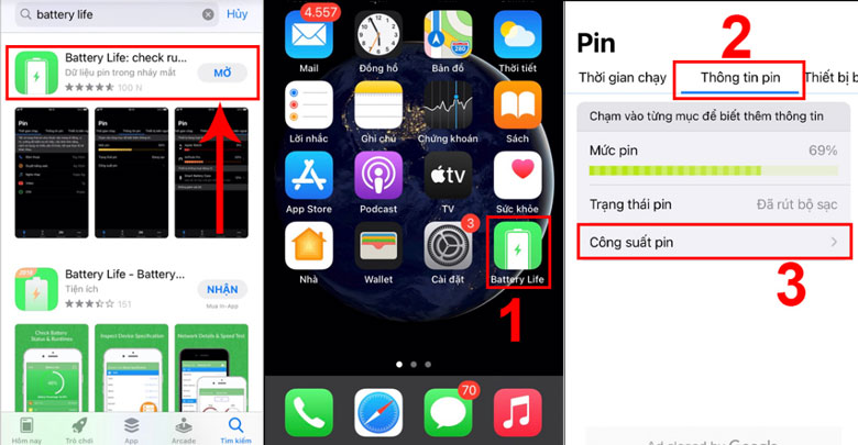 Cách kiểm tra pin điện thoại bằng ứng dụng Battery Life