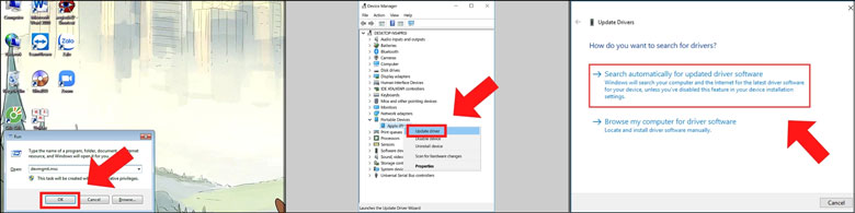 Cách khắc phục lỗi laptop không nhận iPhone hãy cập nhật lại driver cho Apple iPhone