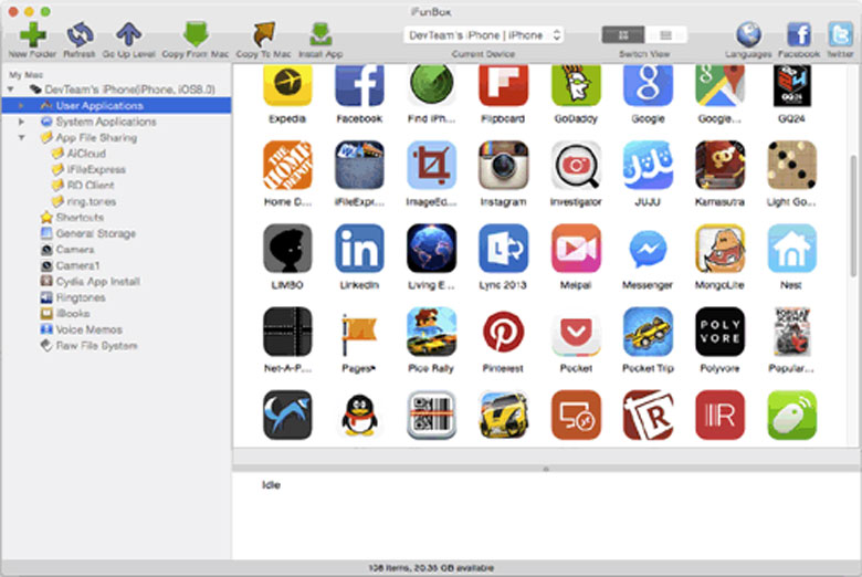 Phần mềm kết nối iPhone với laptop iFunbox