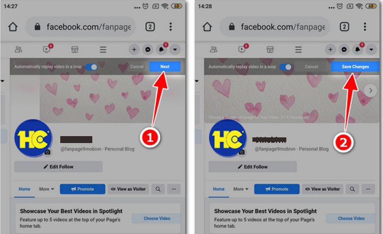 Cách làm video ảnh bìa facebook trên điện thoại bước 7