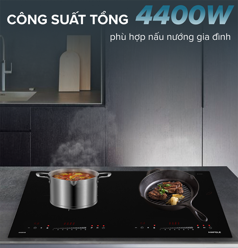 Bếp từ đôi Hafele HC-I2732A công suất 4400W