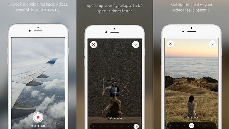 Phần mềm quay video trên điện thoại Hyperlapse