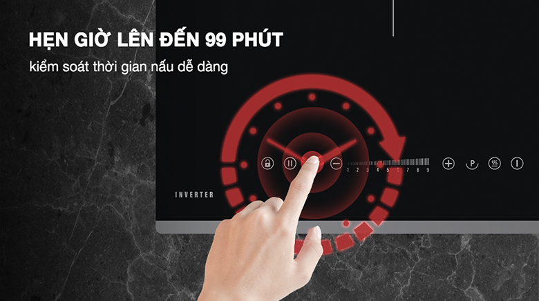 Bếp từ đôi Hafele HC-I7325B hẹn giờ tiện lợi