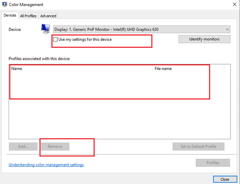 Cách khắc phục màn hình laptop bị vàng bằng chỉnh màu Control Panel sang bước tiếp