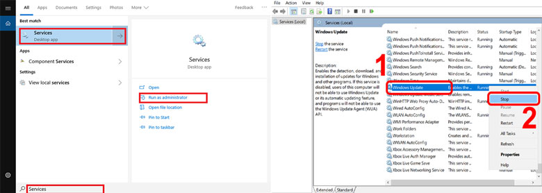 Gỡ bản update Win 10 nhanh chóng
