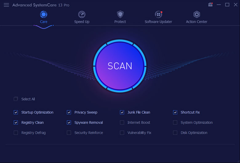 Phần mềm tăng tốc Advanced SystemCare Free - Phần mềm tăng tốc Win 10