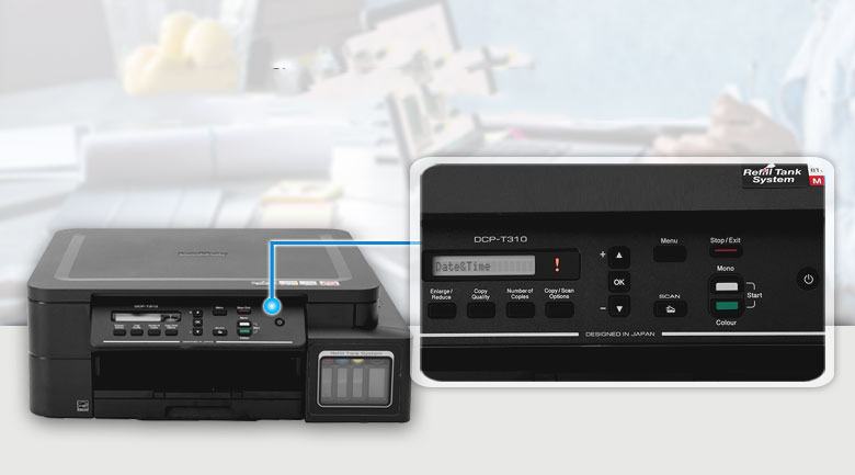 Màn hình LCD - Máy in ĐCN Brother DCP-T310