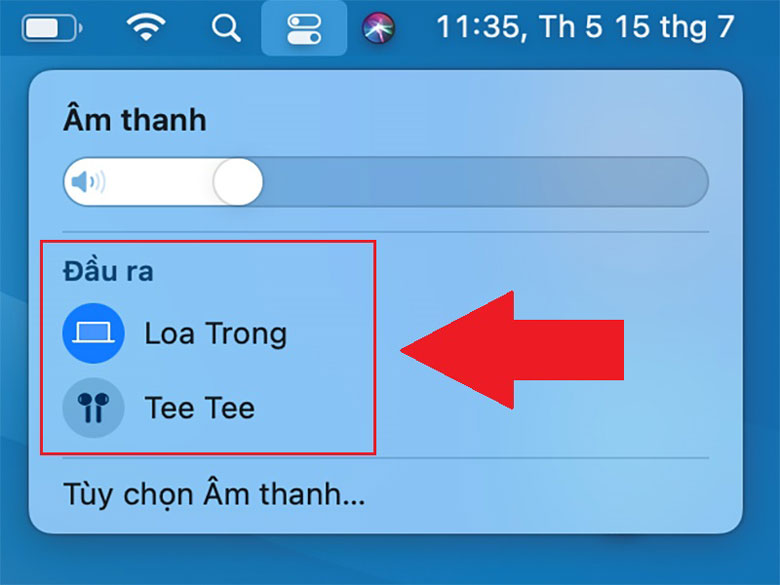 MacBook mất tiếng do kết nối với 1 thiết bị khác